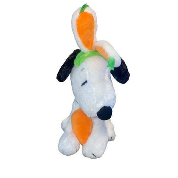 Musical Snoopy Carrot Ears Easter Animated Plush With Linus And Lucy Song - Picture 1 of 4